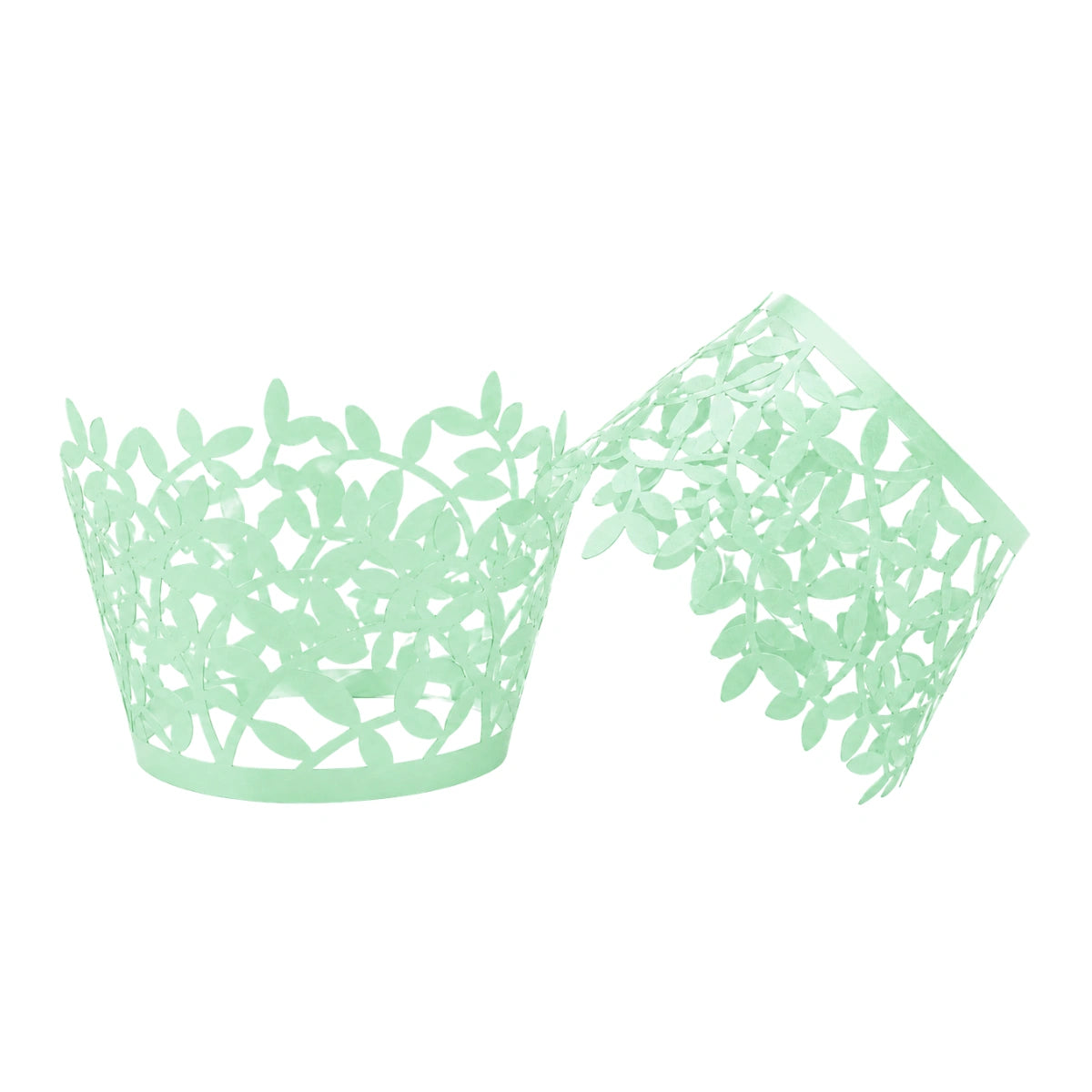 Green Leaves Cake Wraps - Cake Decorating Tools (12 Pack) - Iconic Cake Art