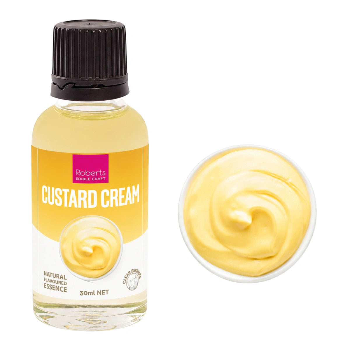 Cream Custard Natural Flavoured Essence 30ml - Roberts Edible Craft