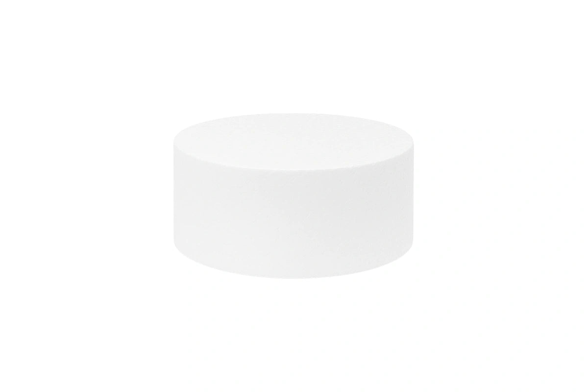 Round 8 x 4 High Polystyrene Cake Dummy - Iconic Cake Art