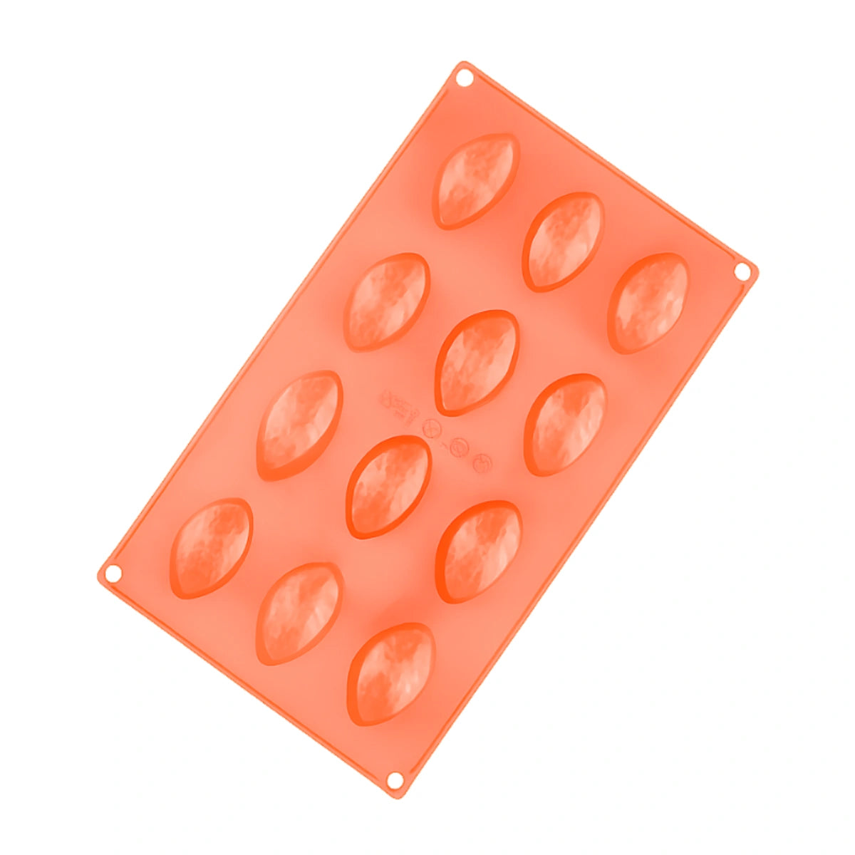 Textured Oval 12 Cavity Silicone Chocolate Mould - Iconic Cake Art