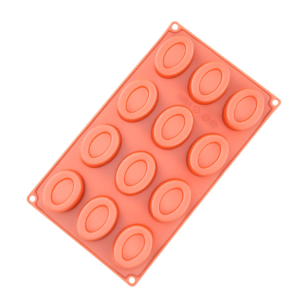 Oval Savarin 12 Cavity Silicone Chocolate Mould - Iconic Cake Art