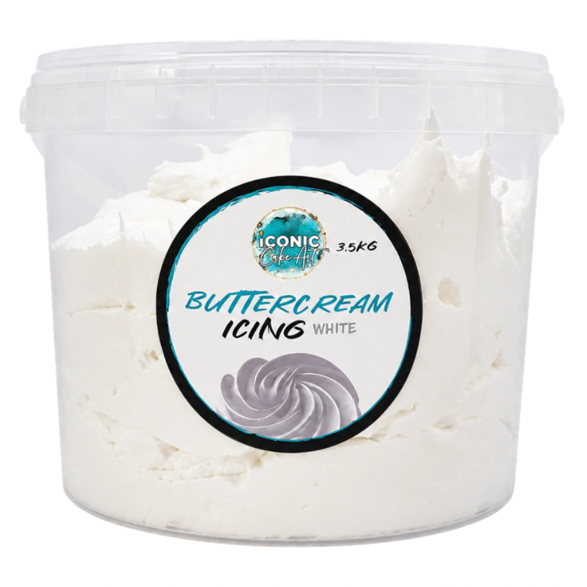 White Ready to Use Buttercream - Soft Frosting 3.5kg - Iconic Cake Art