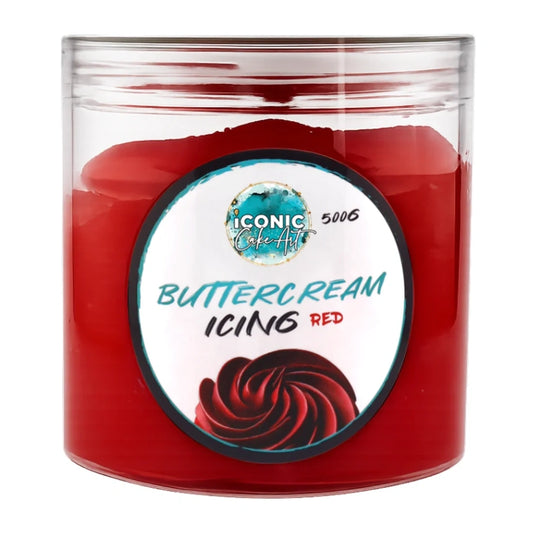 Red Vanilla Ready to Use Buttercream 500g - Iconic Cake Art