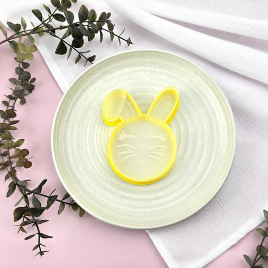 Easter Bunny Debosser and Cutter Set - Custom Cookie Cutters
