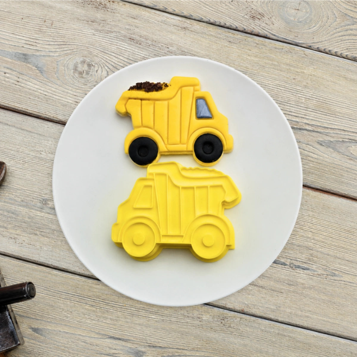 Dump Truck Cutter and Embosser Set - Custom Cookie Cutters