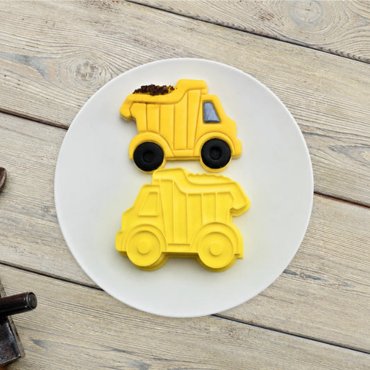 Dump Truck Cutter and Embosser Set - Custom Cookie Cutters