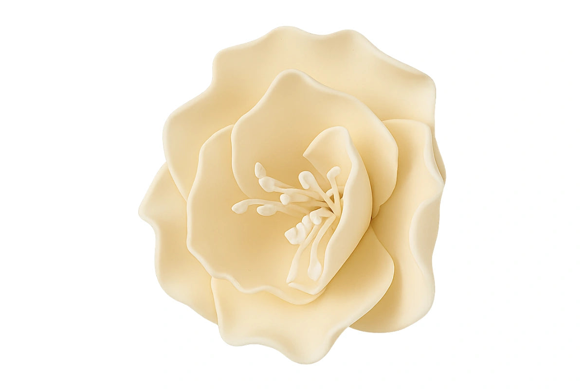 Ivory Single Small Briar Rose - Sweet Sugar Flowers
