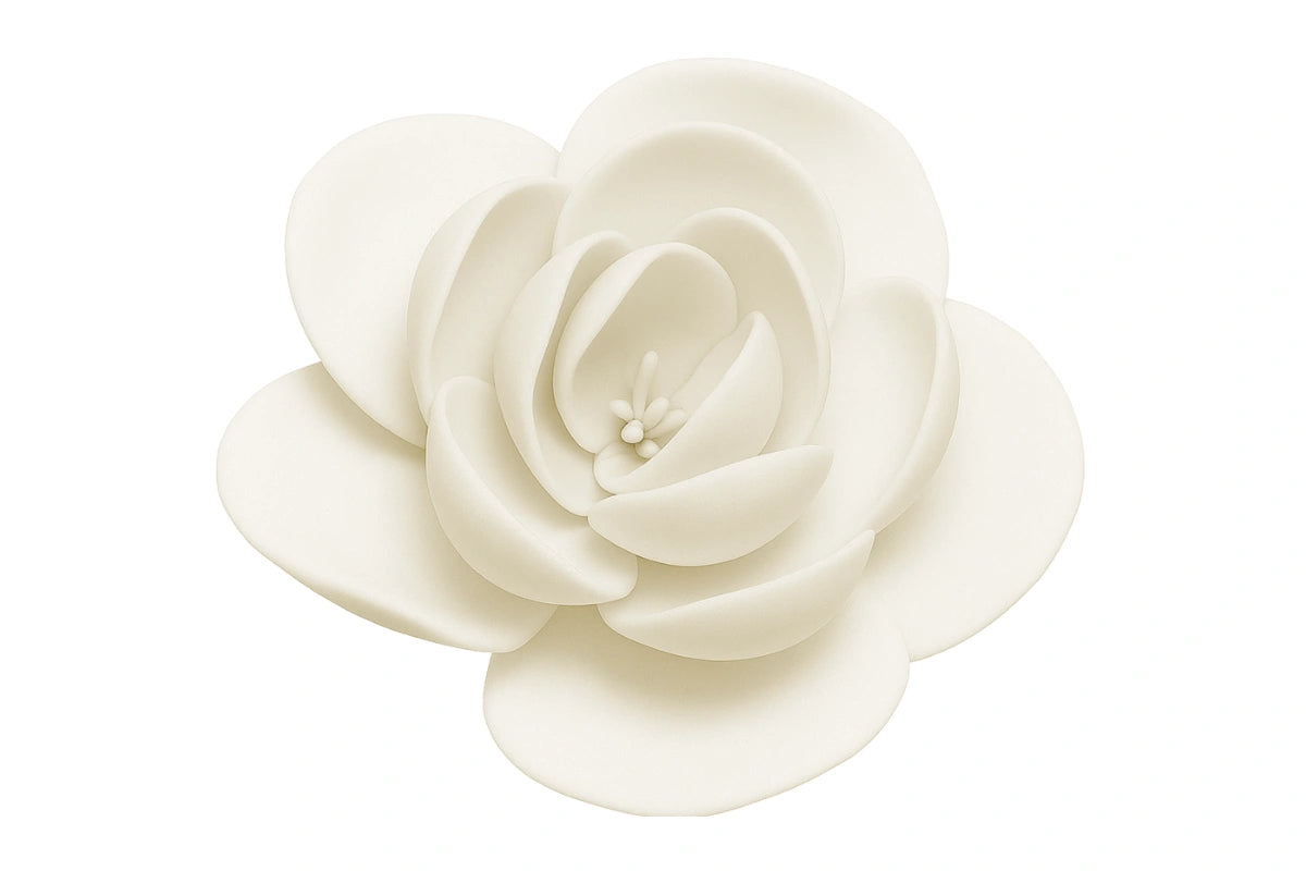 White Jasmine - No Wire - Edible 3cm - Sweet Sugar Flowers