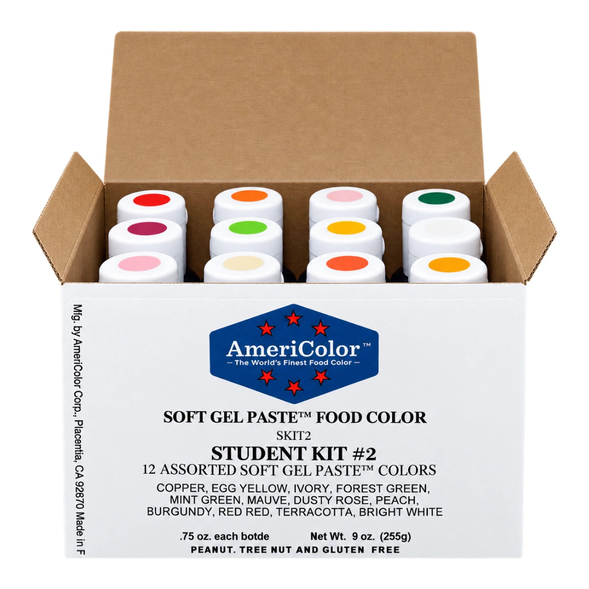 Soft Gel Paste 12 Colour Student Kit 2 0.75oz - Americolor