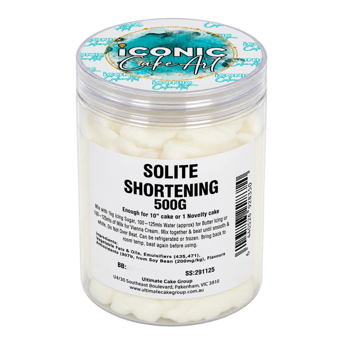 Solite Shortening - Buttercream - Butter Cream 500g - Iconic Cake Art