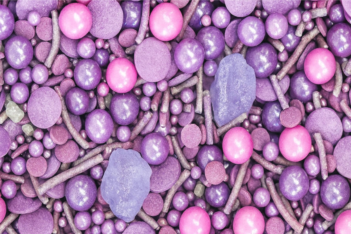 Lavender Mixed Fancy 1kg - Iconic Sprinkles