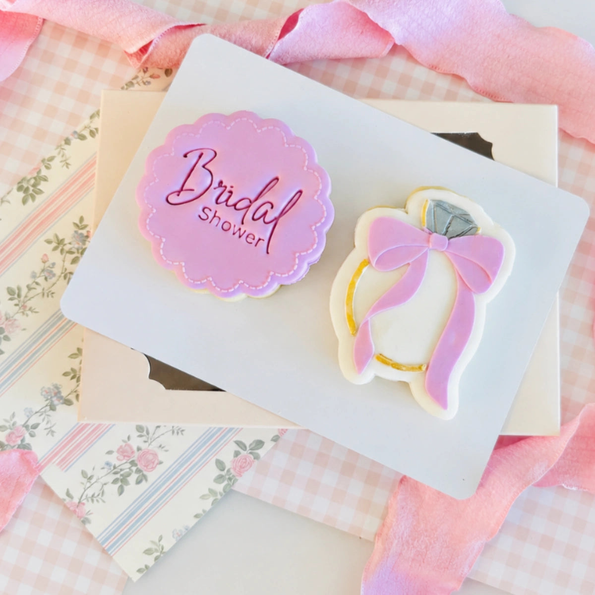Bridal Shower Text Stamp (SweetP) - Custom Cookie Cutters