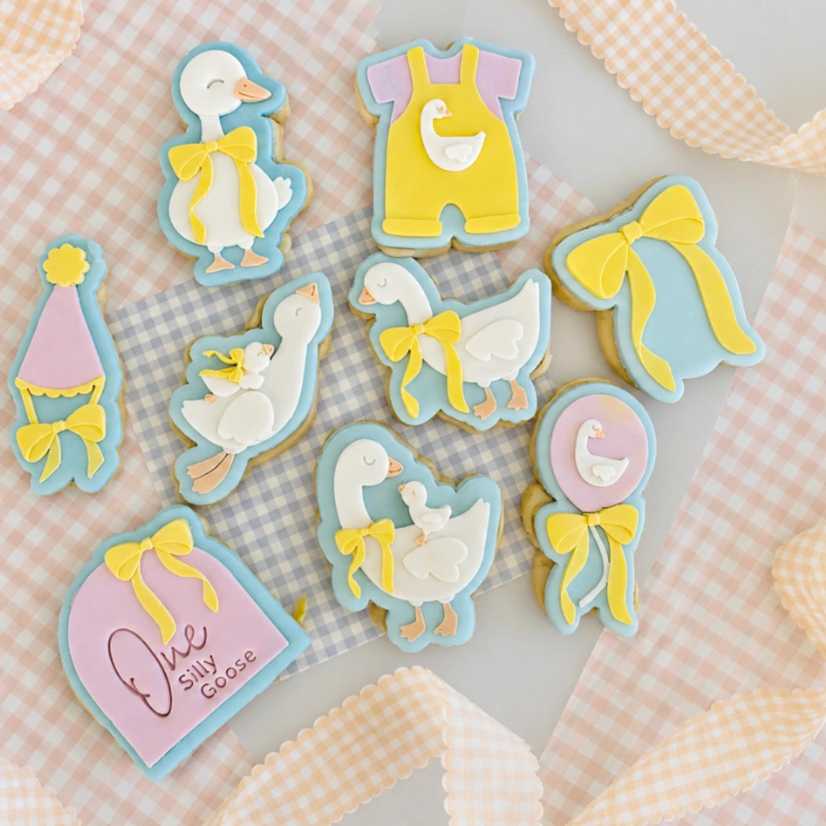 One Silly Goose Text Stamp (SweetP) - Custom Cookie Cutters