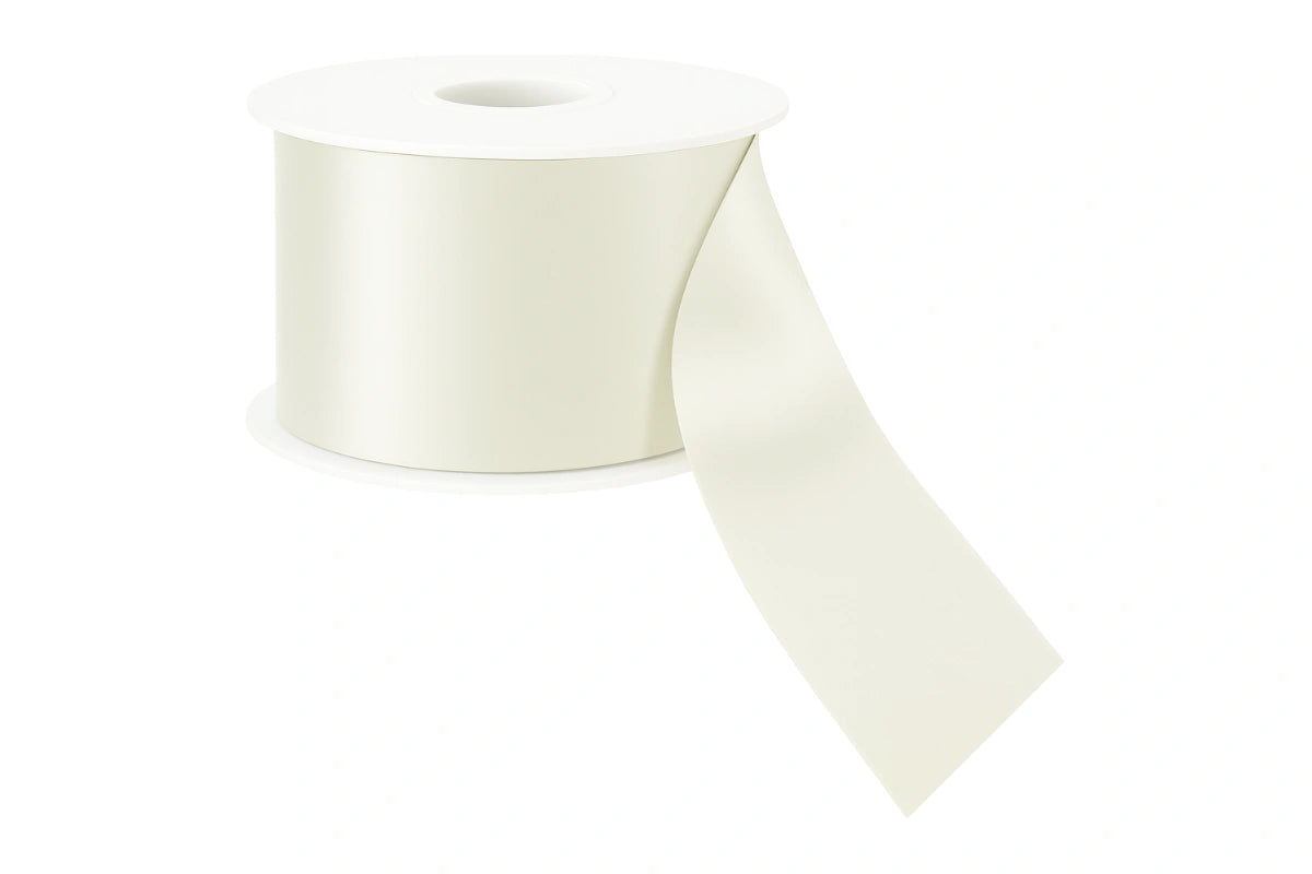 Ivory Satin Ribbon Double Sided 38mm - My Dream Cake