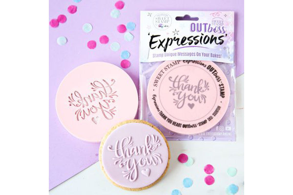 Thank You Heart - Outboss Expressions - Sweet Stamp