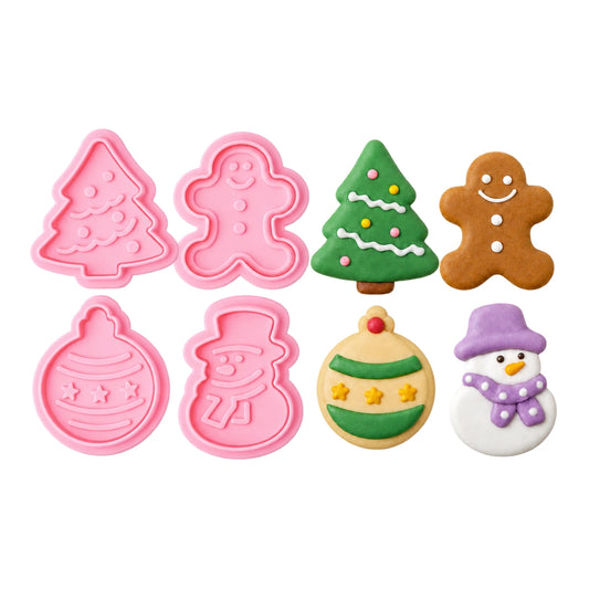 Christmas Plunger Cutters (4 Pack) - BSC