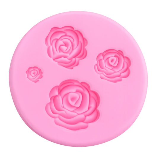 Rose 4 Sizes Silicone Mould