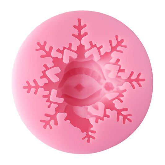 Snowflake And Snowman Silicone Mould - Christmas Mold