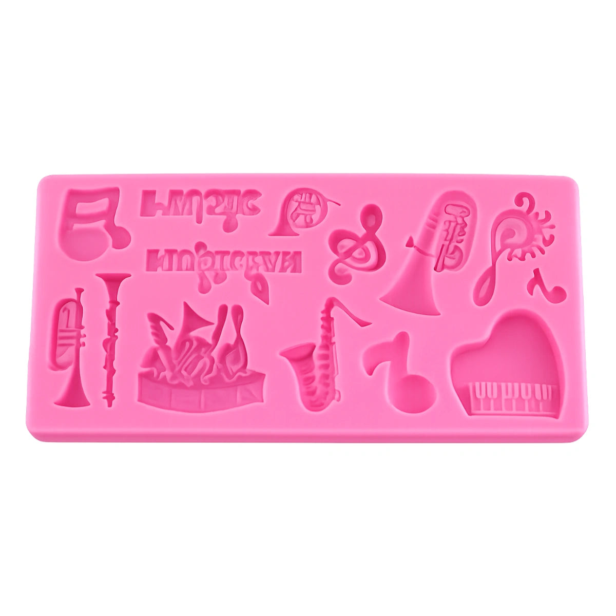 Music Symbol -Sugarcraft Pink Silicone Mould