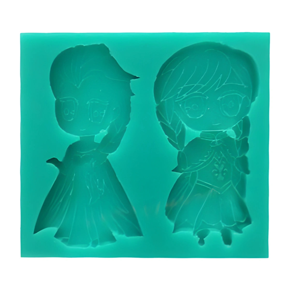 Frozen Character - Elsa & Anna Silicone Mould - 8 X 4 cm