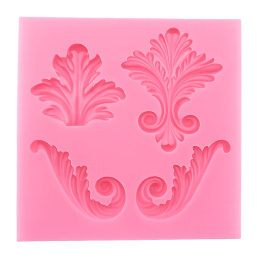 4 Fleur De Lis Silicone Mould - Fondant Mold
