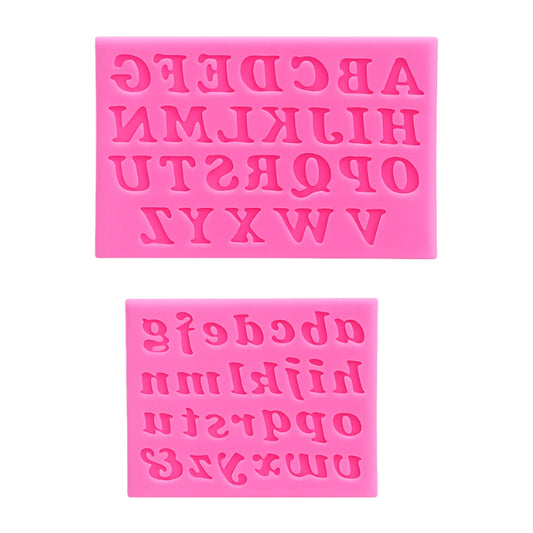 Abc Upper And Lower Case Letters Silicone Mold