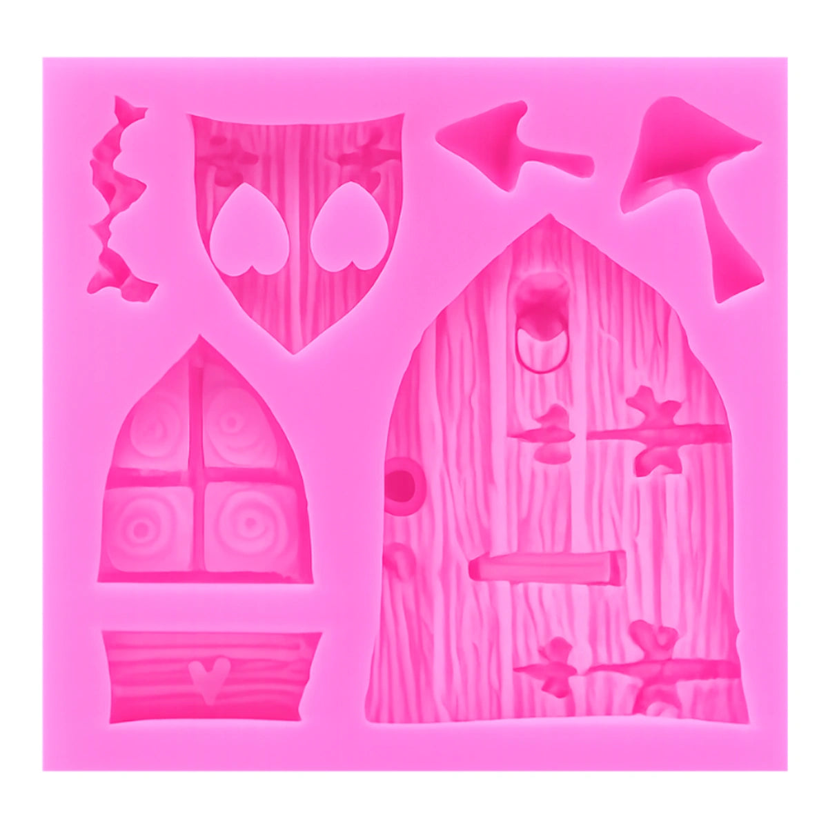 Castle Door / Window / Wood Designs - Silicone Mould - 7 Types