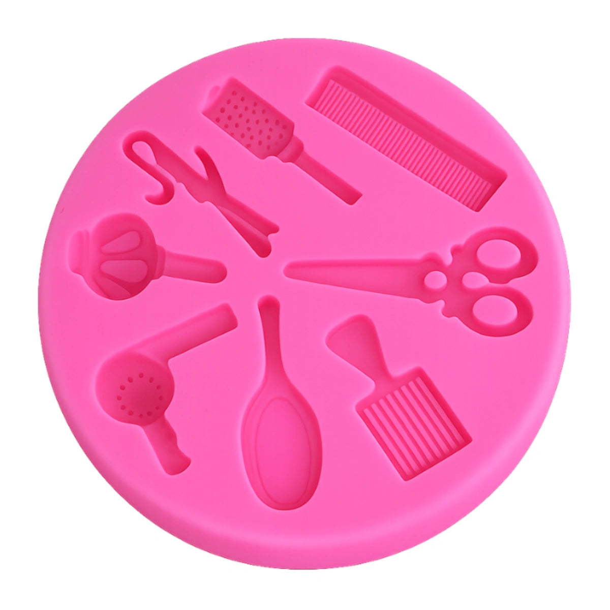 Hair Dressing Accessories - Sugarcraft Pink Silicone Mould