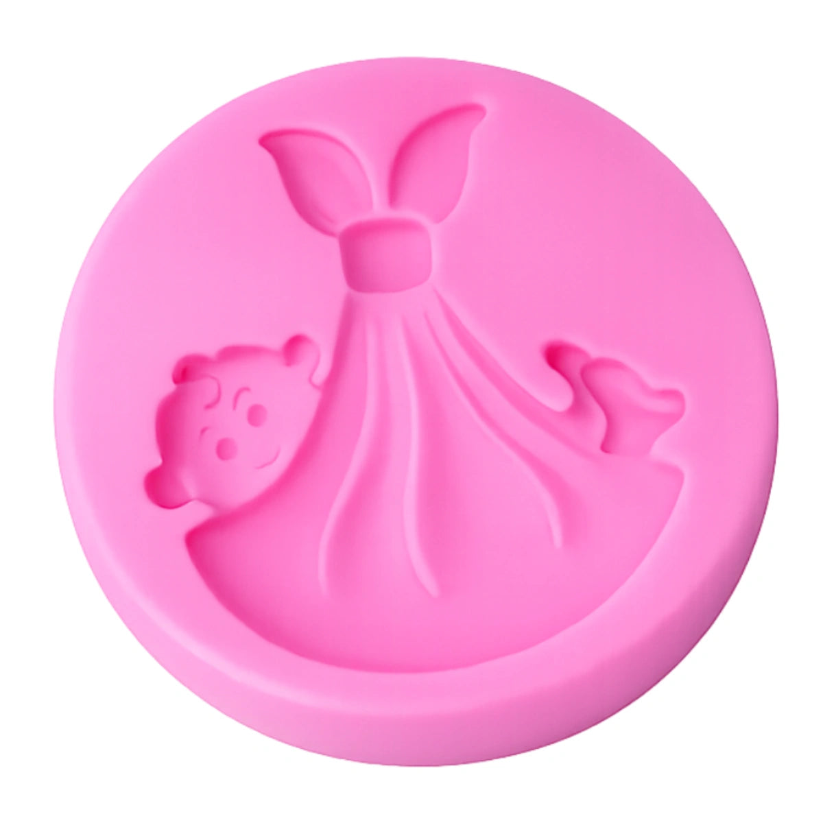 Swaddling Baby -Sugarcraft Pink Silicone Mould