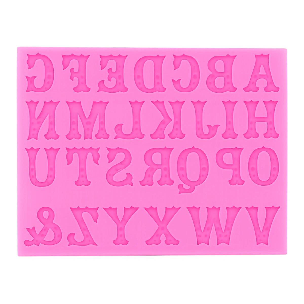 Alphabets Uppercase - Stylish Font - Sugarcraft Silicone Mould