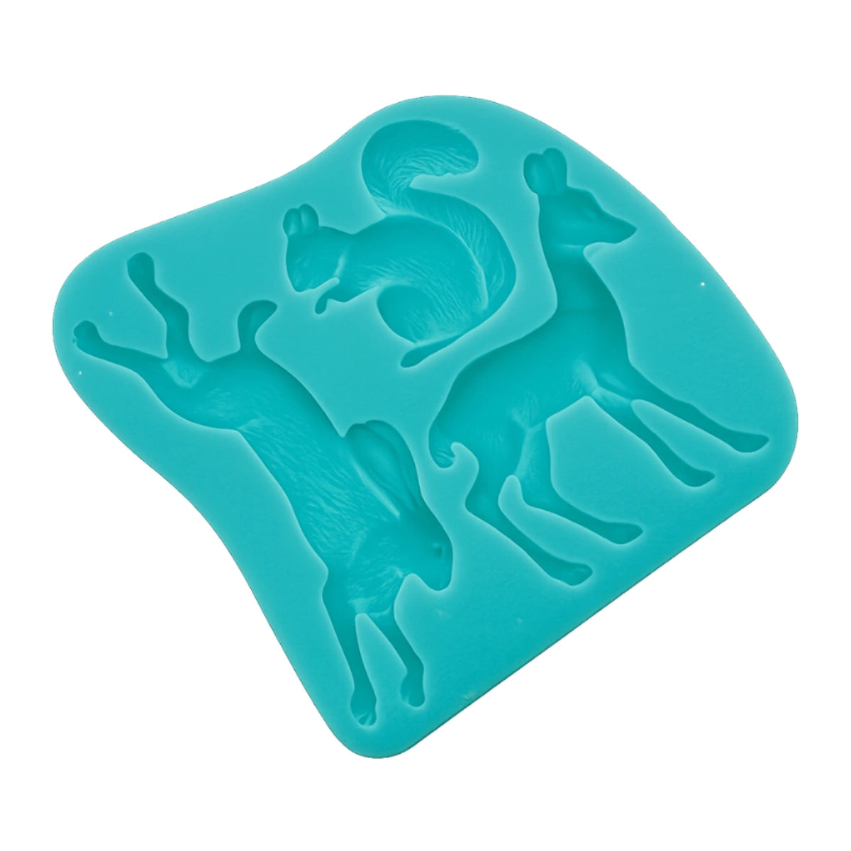 Woodland Animals Silicone Mould - 3 Animals Mold
