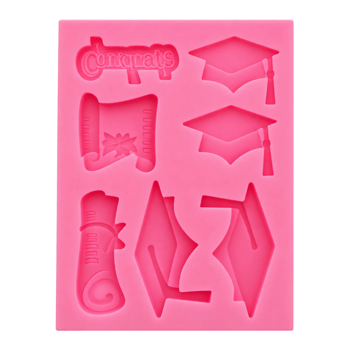 Graduation Icons Mold - Silicone Mould