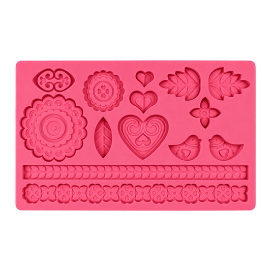 Folk Silicone Mold