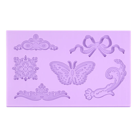 Lacey Butterfly Silicone Fondant Gumpaste Mould