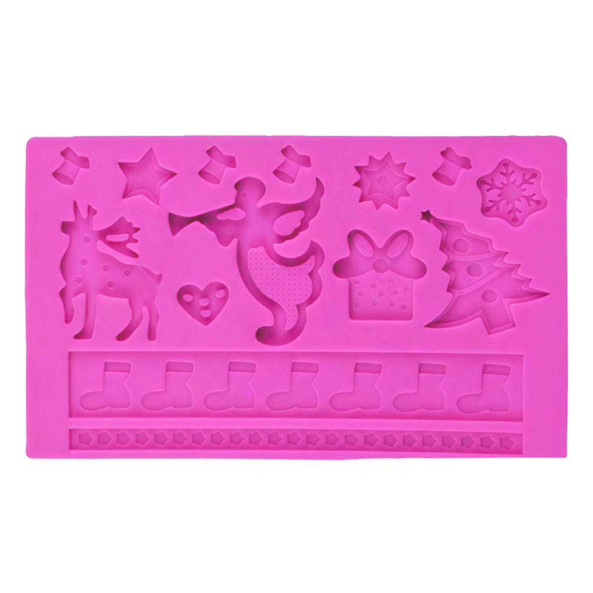 Christmas Themes Impression Mat Silicone Mould