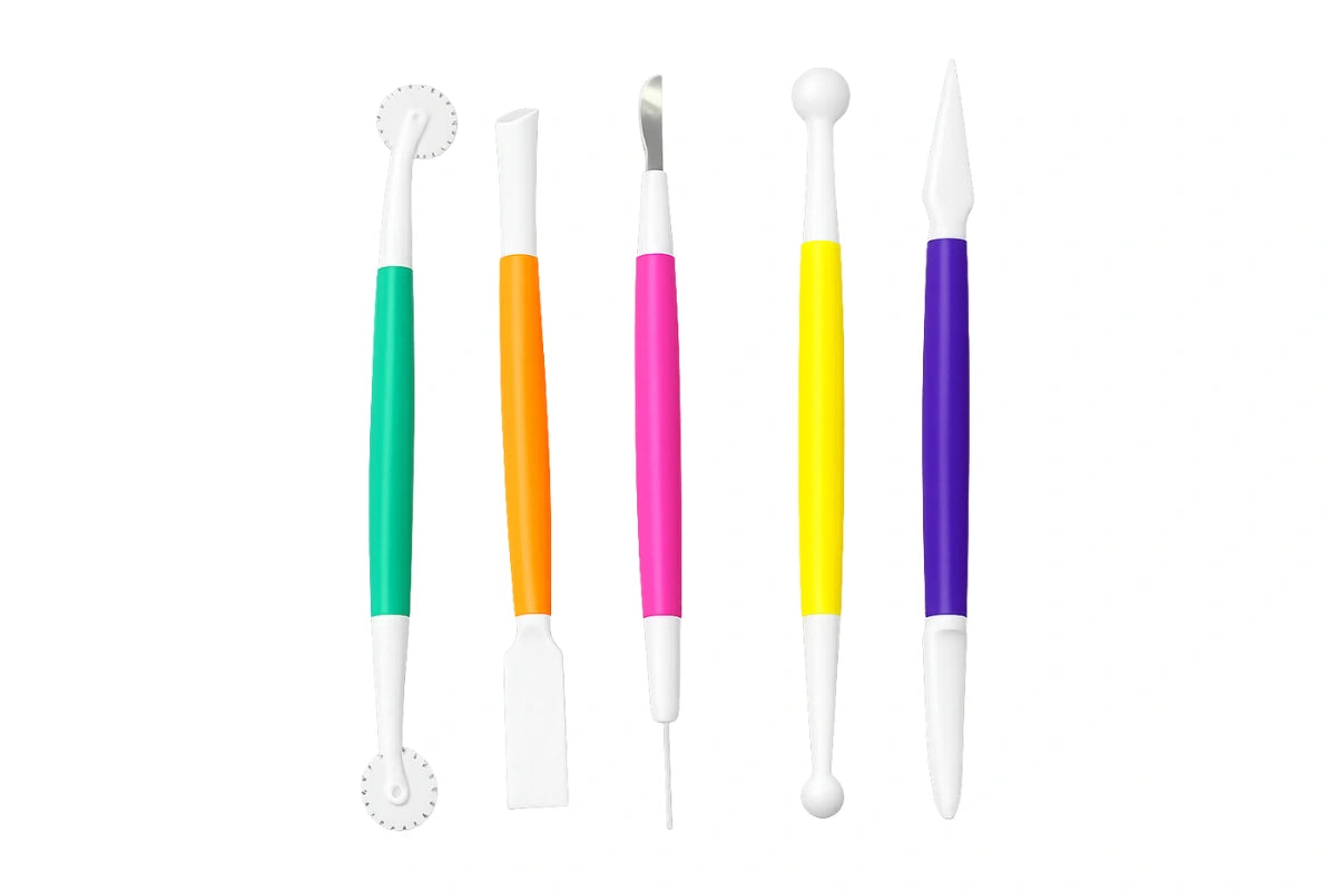 Modelling Tools Fondant - Gum Paste Tool Set (5 Pack) - Iconic Cake Art