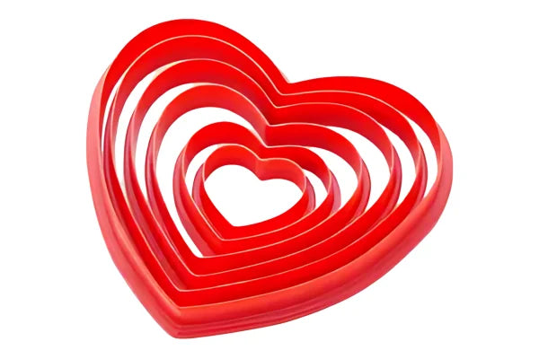 Heart Biscuit Cutter (6 Pack) - Iconic Cake Art