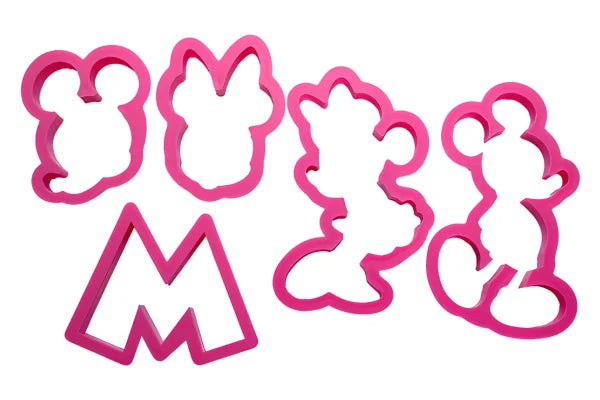 Mickey and Minnie Mouse Cookie Cutter (5 Pack) - Iconic Cake Art