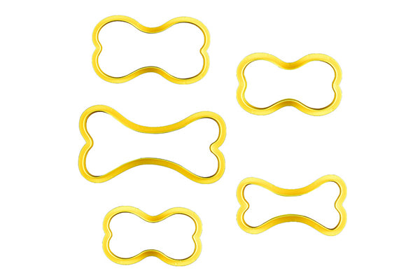 Dog Bone Cookie Cutter (5 Pack) - Iconic Cake Art