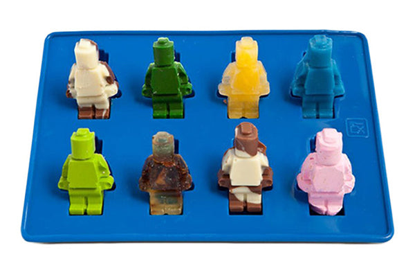 Yellow Lego Robot Silicone Mould - 8 Cavities - Iconic Cake Art