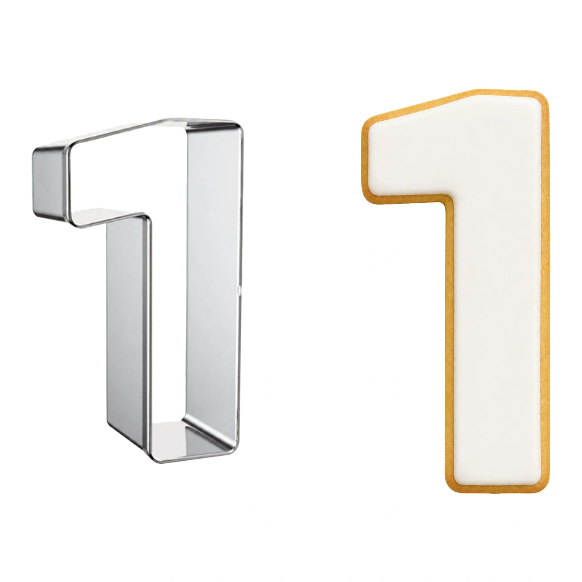 Number 1 Cookie Cutter 3 Inch High - Iconic Cake Art