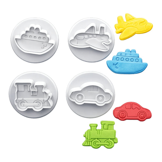 Transport Plunger Cutter Set (4 Pack) - Iconic Cake Art
