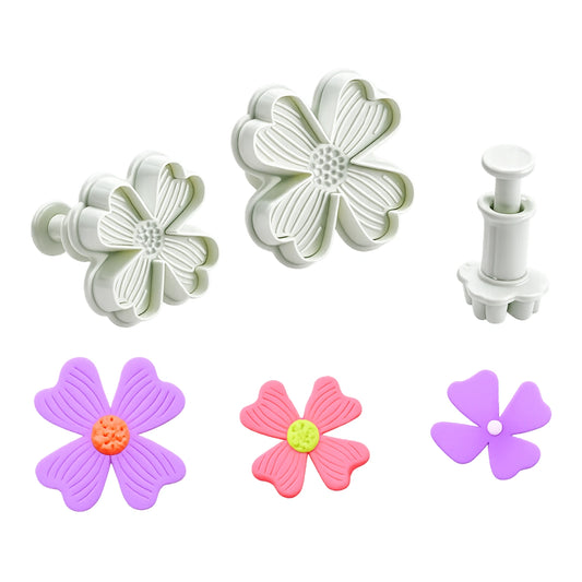 Dogwood Veined Plunger Cutters (3 Pack) - T Quality Tools