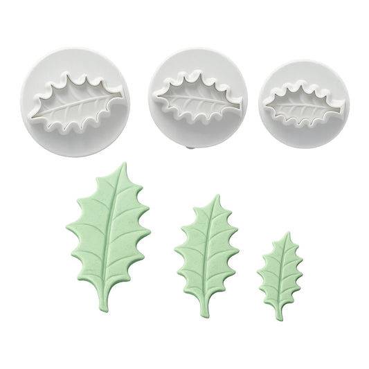 Holly Leaf Small Plunger Cutters (3 Pack) - T Quality Tools