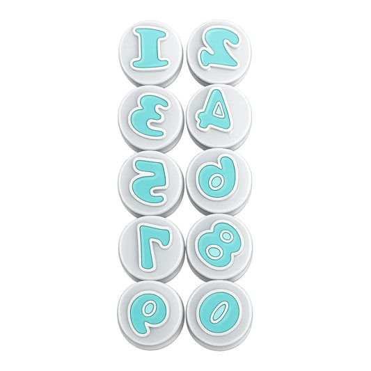Mini Number Simply Push Plunger Cutters (10 Pack) - Iconic Cake Art
