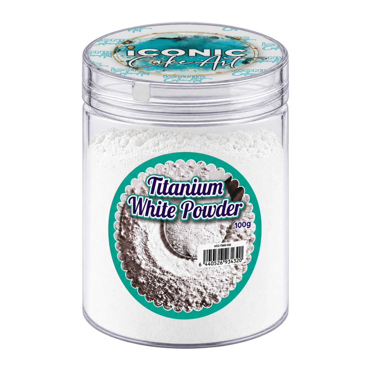 White Titanium Powder 100g - Iconic Cake Art
