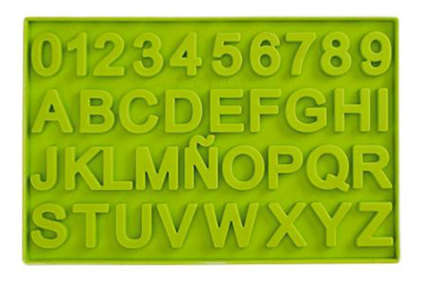 Letters and Numbers Fondant and Gum Paste Mould - Silicone - Alphabet - Iconic Cake Art