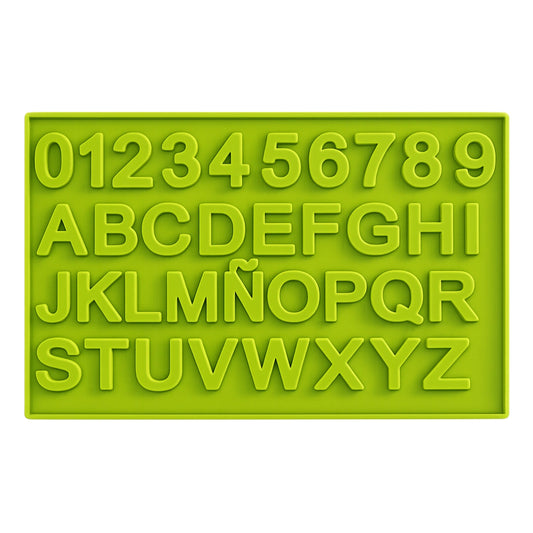 Letters and Numbers Fondant and Gum Paste Mould - Silicone - Alphabet - Iconic Cake Art
