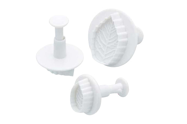 Large Rose Leaf Veined Plunger Cutters (3 Pack) - T Quality Tools