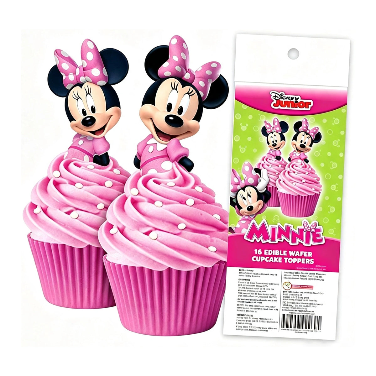 Minnie Mouse Edible Wafer Cupcake Toppers (16 Pack) - BSC